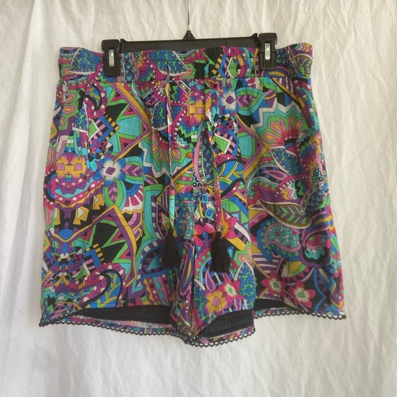 Johnny Was Johnny Was Demarne Pull-On Short in Blue Size XL NEW - Picture 2 of 16